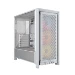 Corsair Frame 4000D Wood RS White Mid Tower Tempered Glass PC Cabinet CC-9011341-WW
