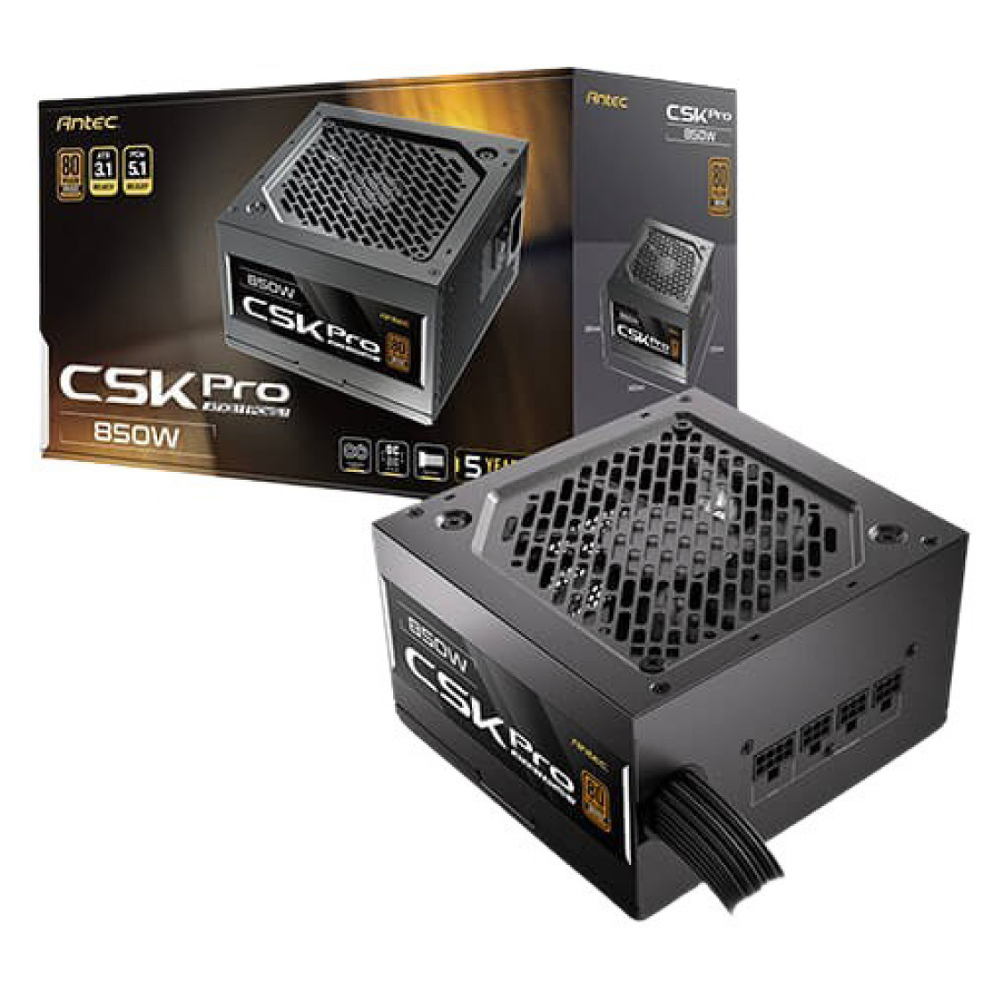 6582 - 1-1100x1100 ANTEC CSK850 Pro 850W 80 + Bronze ATX 3.1 Fully Modular Power Supply - Image 1