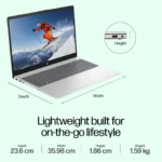 HP 15-fd0468TU Laptop, Intel Core i7-1355U 13th Gen, 16GB DDR4 RAM, 512GB SSD, Windows 11 Pro, 15.6 Inch FHD Display - Image 3
