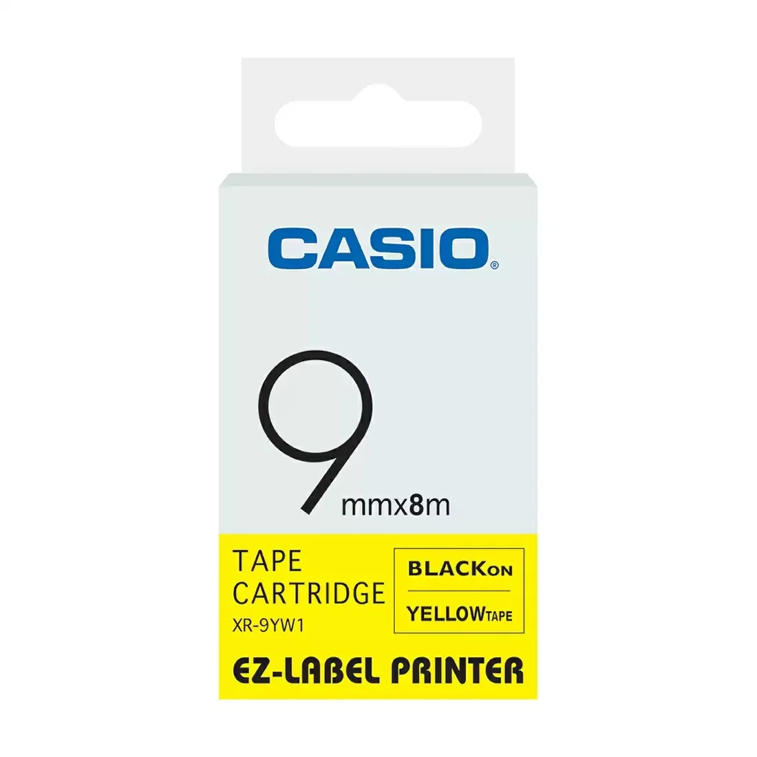 11_5137bff9-d0b0-46c0-aced-ee9e7dc80f71 Casio XR-9YW1 Black on Yellow 9mm Label Tape - Image 1