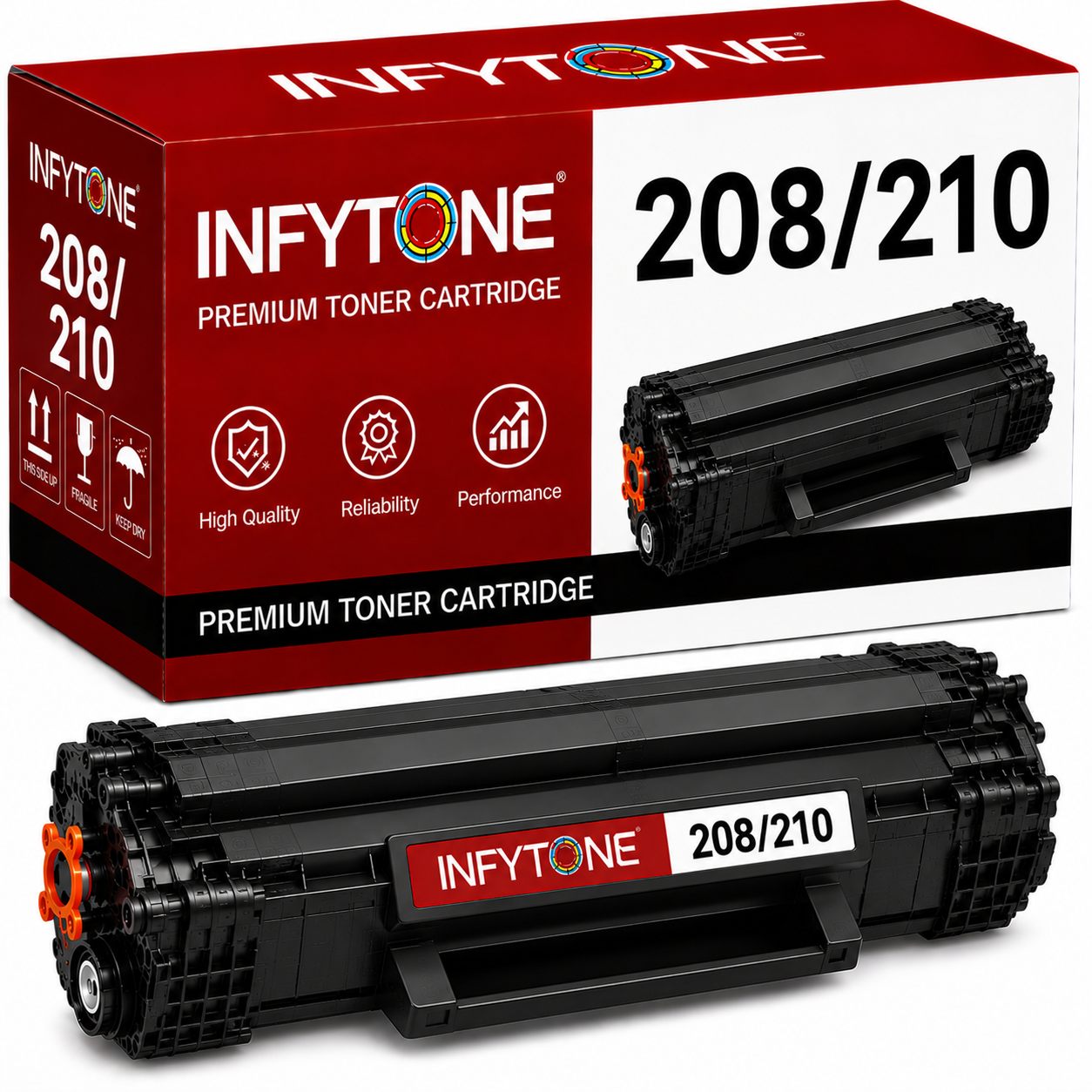 INFYTONE 208 210 Black Toner Cartridge