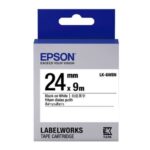 Epson LK-6WBN Black on White 24mm Label Tape