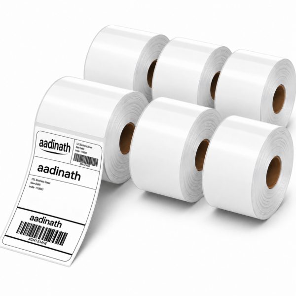 4 x 6 Inch 100 x 150 mm 70 GSM Thermal Shipping Labels Pack of 6