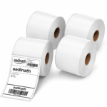4 x 6 Inch 100 x 150 mm 70 GSM Thermal Shipping Labels Pack of 4