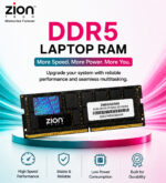 Zion 8GB DDR5 5600MHz Laptop RAM | PC5-44800 SODIMM | High-Speed Memory Upgrade for Compatible DDR5 Laptops - Image 2