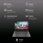 HP Victus 15-fa2192TX Gaming Laptop, Intel Core i5-13420H, 16GB DDR5 RAM, 512GB SSD, NVIDIA GeForce RTX 3050 4GB, 15.6-inch FHD 144Hz Display - Image 6