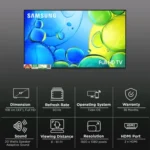 Compare Connect to Store Samsung F5600F 108 cm (43 inch) 5 Star Full HD LED Smart Tizen TV with Q-Symphony - Image 4