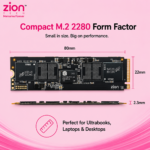 Zion Tech 256GB NVMe M.2 PCIe Gen 4.0 x4 SSD, M.2 2280 Internal Solid State Drive, High-Speed Storage for Laptop, Desktop & PC - Image 3