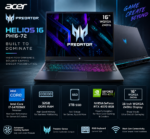 Acer Predator Helios 16 PH16-72 Gaming Laptop, Intel Core i7-14700HX, 32GB DDR5 RAM, 1TB SSD, NVIDIA GeForce RTX 4070 8GB, 16-inch WQXGA 240Hz Display - Image 2