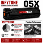 INFYTONE 05X / CE505X Black Toner Cartridge | High Yield 3,000 Pages | Compatible with HP LaserJet P2035, P2035n, P2050, P2055d, P2055dn & P2055x - Image 2