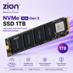 Zion Tech 1TB NVMe M.2 PCIe Gen 3.0 x4 SSD, M.2 2280 Internal Solid State Drive, Up to 3500MB/s Read Speed, High-Speed Storage for Laptop, Desktop & PC - Image 2