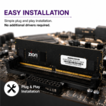 Zion Tech 32GB DDR4 3200MHz Desktop RAM | PC4-25600 | High-Speed Memory Upgrade for Compatible Desktop PCs - Image 4