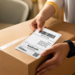Thermal Shipping Labels 4 x 6 Inch (100 x 150 mm) 70 GSM | 400 Labels per Roll | Self-Adhesive Direct Thermal Paper | Pack of 4 - Image 4