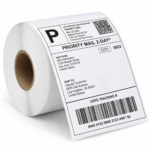 Thermal Shipping Paper 4 x 6 Inch (100 x 150 mm) 70 GSM | 400 Labels per Roll | Self-Adhesive Direct Thermal Labels - Single Pack