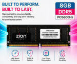 Zion 8GB DDR5 5600MHz Laptop RAM | PC5-44800 SODIMM | High-Speed Memory Upgrade for Compatible DDR5 Laptops - Image 3