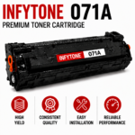 INFYTONE 071A Black Toner Cartridge with Chip | High Yield Black Toner | Compatible with Canon LBP122dw, MF275dw & MF272dw | Sharp & Clear Printing - Image 2
