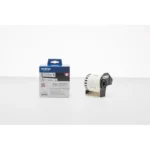 Brother DK-22251 Continuous Length RED & BLACK printing White Tape 62mm x 15.24m