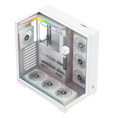 TAG-Gamerz-Supernova-ARGB-EATX-Mid-Tower-Cabinet-White-TG-C-Supernova-W TAG Gamerz Supernova ARGB EATX Mid Tower Cabinet (White) TG-C-Supernova-W - Image 1