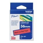 Brother TZE-461 BLACK ON RED