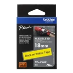 Brother TZE-FX641 Black On Yellow (18mm)