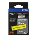 Brother TZE-S641 BLACK ON YELLOW (18mm)