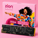 Zion Tech 512GB NVMe M.2 PCIe Gen 4.0 x4 SSD, M.2 2280 Internal Solid State Drive, High-Speed Storage for Laptop, Desktop & PC