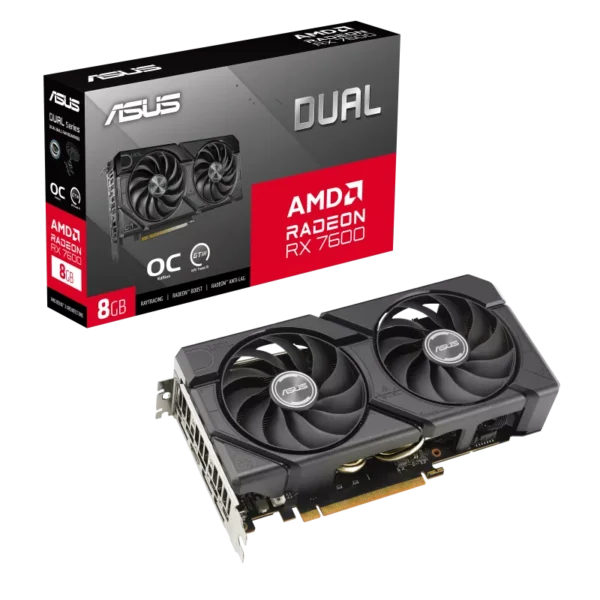 ASUS Dual Radeon RX 7600 EVO OC Edition 8GB GDDR6 graphics card