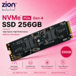 Zion Tech 256GB NVMe M.2 PCIe Gen 4.0 x4 SSD, M.2 2280 Internal Solid State Drive, High-Speed Storage for Laptop, Desktop & PC - Image 4