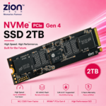 Zion Tech 2TB NVMe M.2 PCIe Gen 4.0 x4 SSD, M.2 2280 Internal Solid State Drive, High-Speed Storage for Laptop, Desktop & PC - Image 2