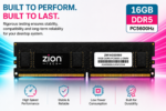 Zion Tech 16GB DDR5 5600MHz Desktop RAM | PC5-44800 UDIMM | High-Speed Memory Upgrade for Compatible DDR5 PCs - Image 3