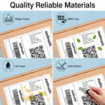 Thermal Shipping Labels 4 x 6 Inch (100 x 150 mm) 70 GSM | 400 Labels per Roll | Self-Adhesive Direct Thermal Paper | Pack of 4 - Image 2