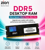 Zion Tech 16GB DDR5 5600MHz Desktop RAM | PC5-44800 UDIMM | High-Speed Memory Upgrade for Compatible DDR5 PCs - Image 2
