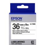 Epson LK-7WBN Black on White 36mm Label Tape