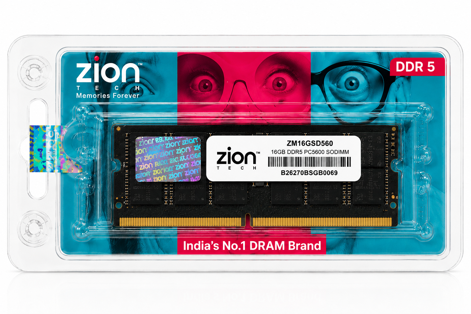 Zion Tech 16GB DDR5 5600MHz Desktop RAM
