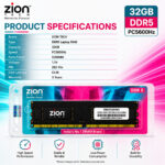 Zion 32GB DDR5 5600MHz Laptop RAM | PC5-44800 SODIMM | High-Speed Memory Upgrade for Compatible DDR5 Laptops - Image 3