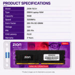 Zion 16GB DDR4 3200MHz Laptop RAM - PC4-25600 SODIMM - High-Speed Memory Upgrade for Compatible DDR4 Laptops - Image 6