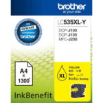 Brother LC535XLY INK CARTRIDGE (YELLOW) for  DCP-J100, DCP-J105
