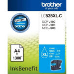 Brother LC535XLC INK CARTRIDGE (CYAN) for  DCP-J100, DCP-J105