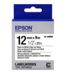 Epson LK-4WBN Black on White 12mm Label Tape