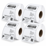 Thermal Shipping Labels - x - Inch (100 - 150 mm) 70 GSM - 400 Labels per Roll - Self-Adhesive Direct Thermal Paper - Pack of 4