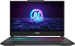 MSI Cyborg 15 AI Gaming Laptop, Intel Core Ultra 7, 16GB DDR5 RAM, 512GB SSD, NVIDIA GeForce RTX 4050 6GB, 15.6-inch FHD 144Hz Display