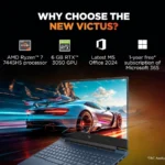 HP Victus 15-fb3125AX Gaming Laptop, AMD Ryzen 7 7445H, 16GB DDR5 RAM, 512GB SSD, NVIDIA GeForce RTX 3050 6GB, 15.6-inch FHD 144Hz Display - Image 5