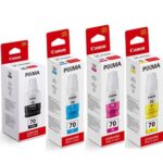 Canon GI-70 Original Ink Bottle Set of 4 CMYK