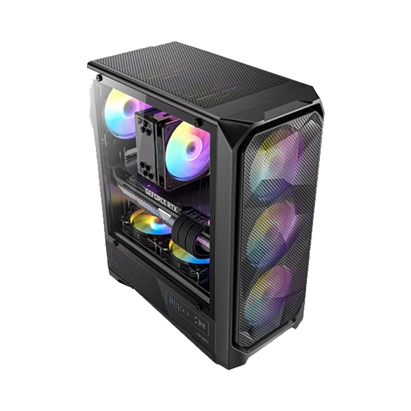 N5hmhqhujCOaQ4OccQybcol8x4sJH9YEkDk0NF5N Antec VX330 ARGB Black Mid-Tower Gaming Cabinet - Image 1