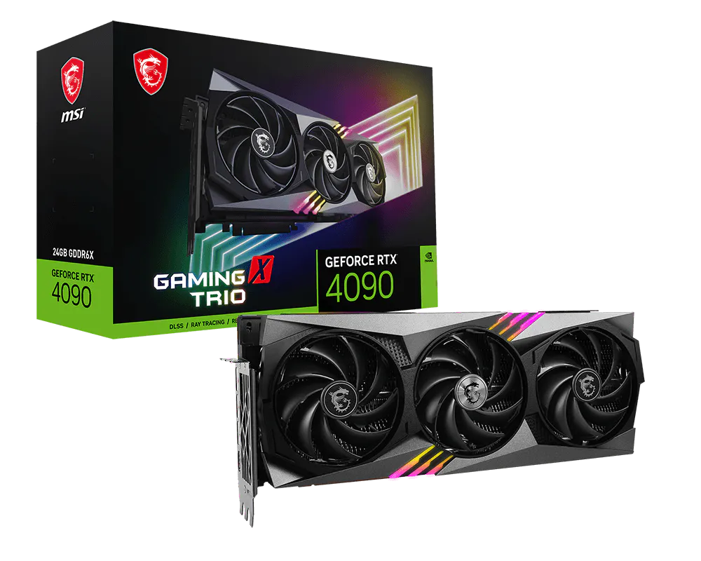 MSI GeForce RTX 4090 GAMING X TRIO 24G 24GB GDDR6X graphics card