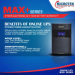 Microtek 1KVA/36V MAX+ IB Online UPS - Image 3